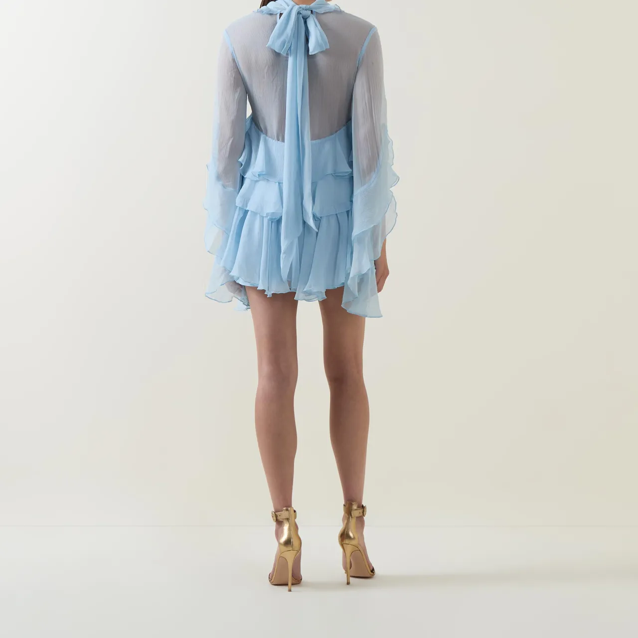 Sale Anyssa Ruffle Mini Dress Women Dresses