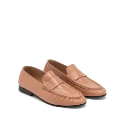 Discount Apley Ruched Leather Loafers Women Loafers