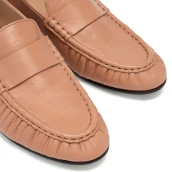 Discount Apley Ruched Leather Loafers Women Loafers