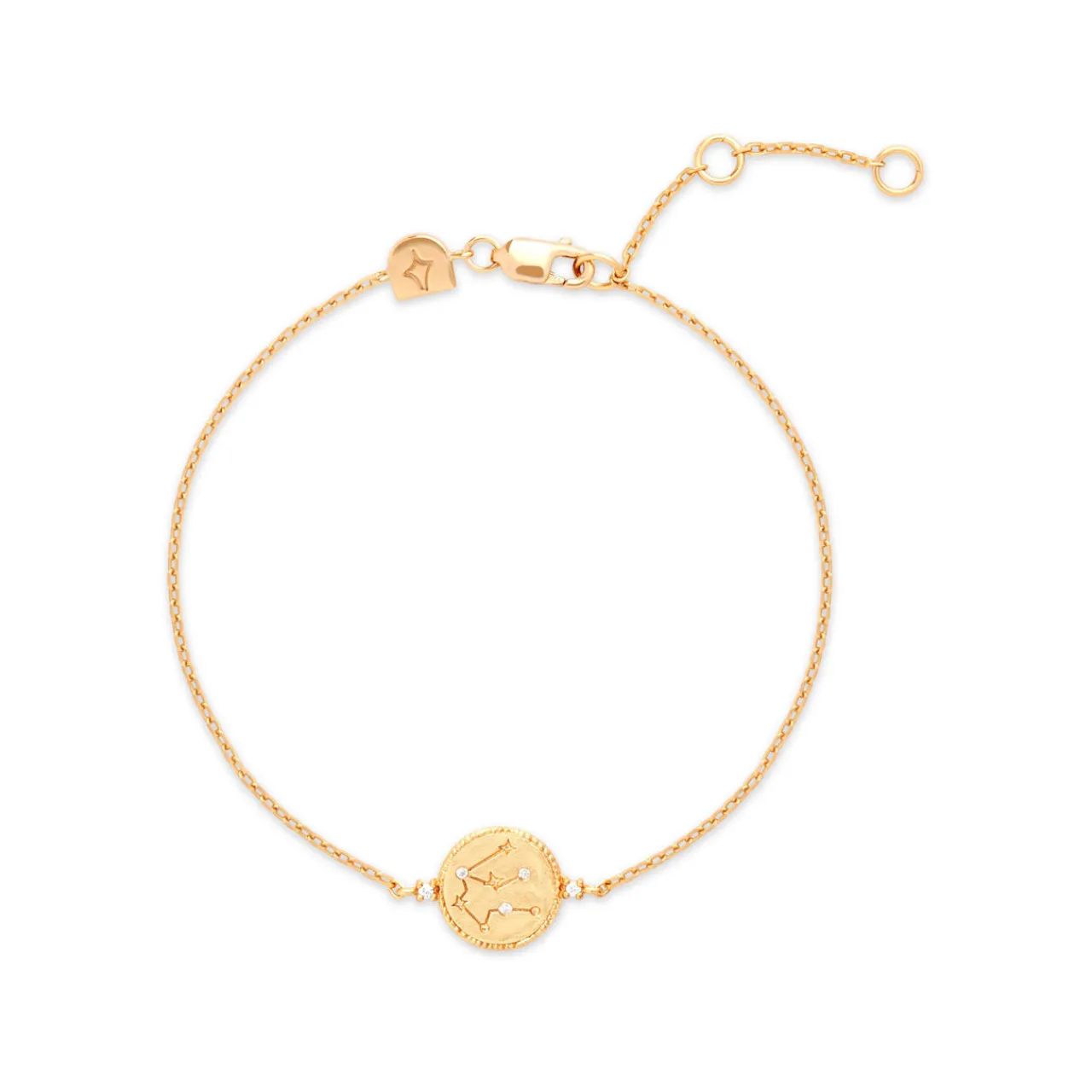 Best Aquarius Zodiac Pendant 18k Gold-Plated Bracelet Women Bracelets