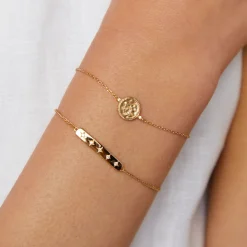 Best Aquarius Zodiac Pendant 18k Gold-Plated Bracelet Women Bracelets