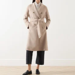 Outlet Ara Double-Breasted Belted Coat Women Coats & Jackets