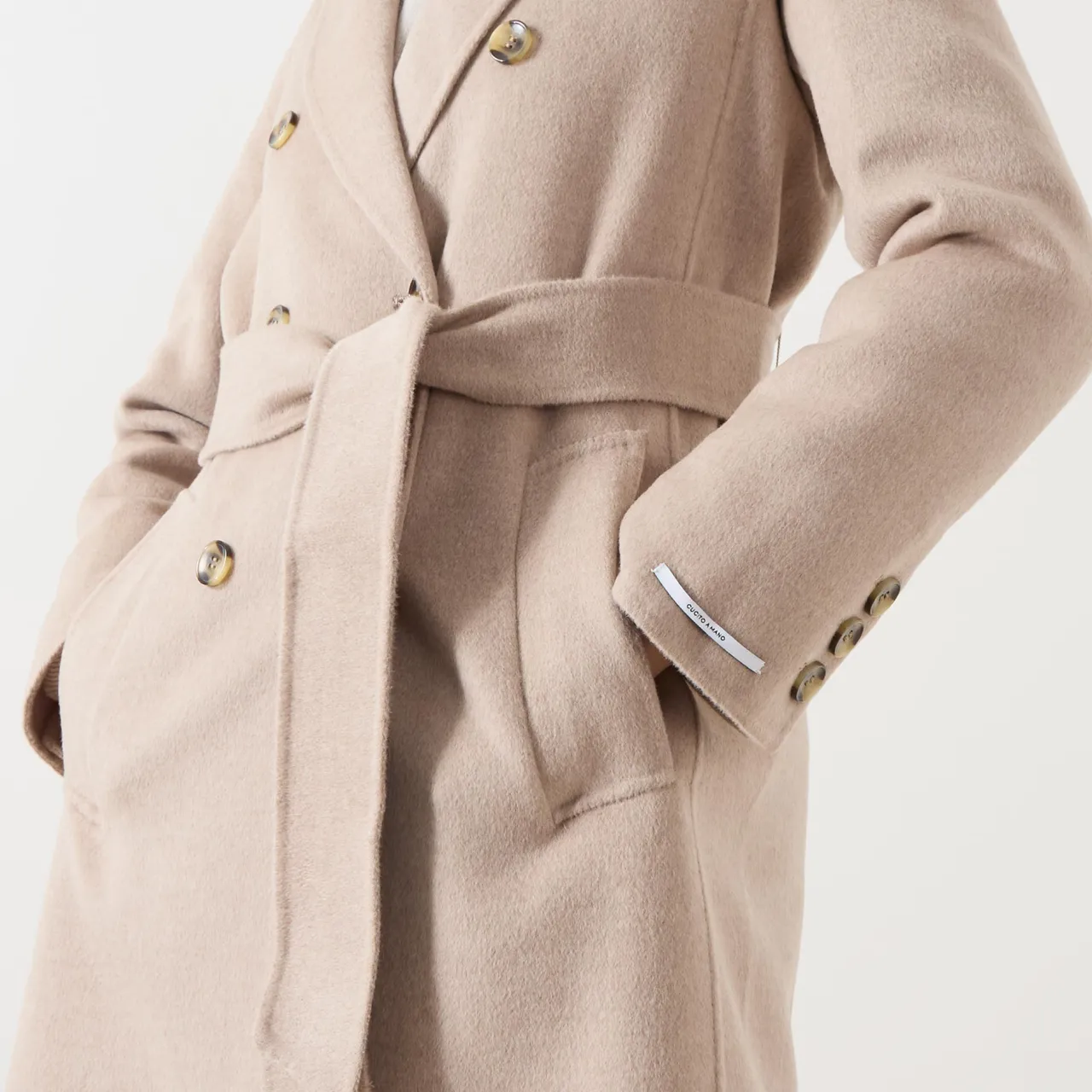 Outlet Ara Double-Breasted Belted Coat Women Coats & Jackets