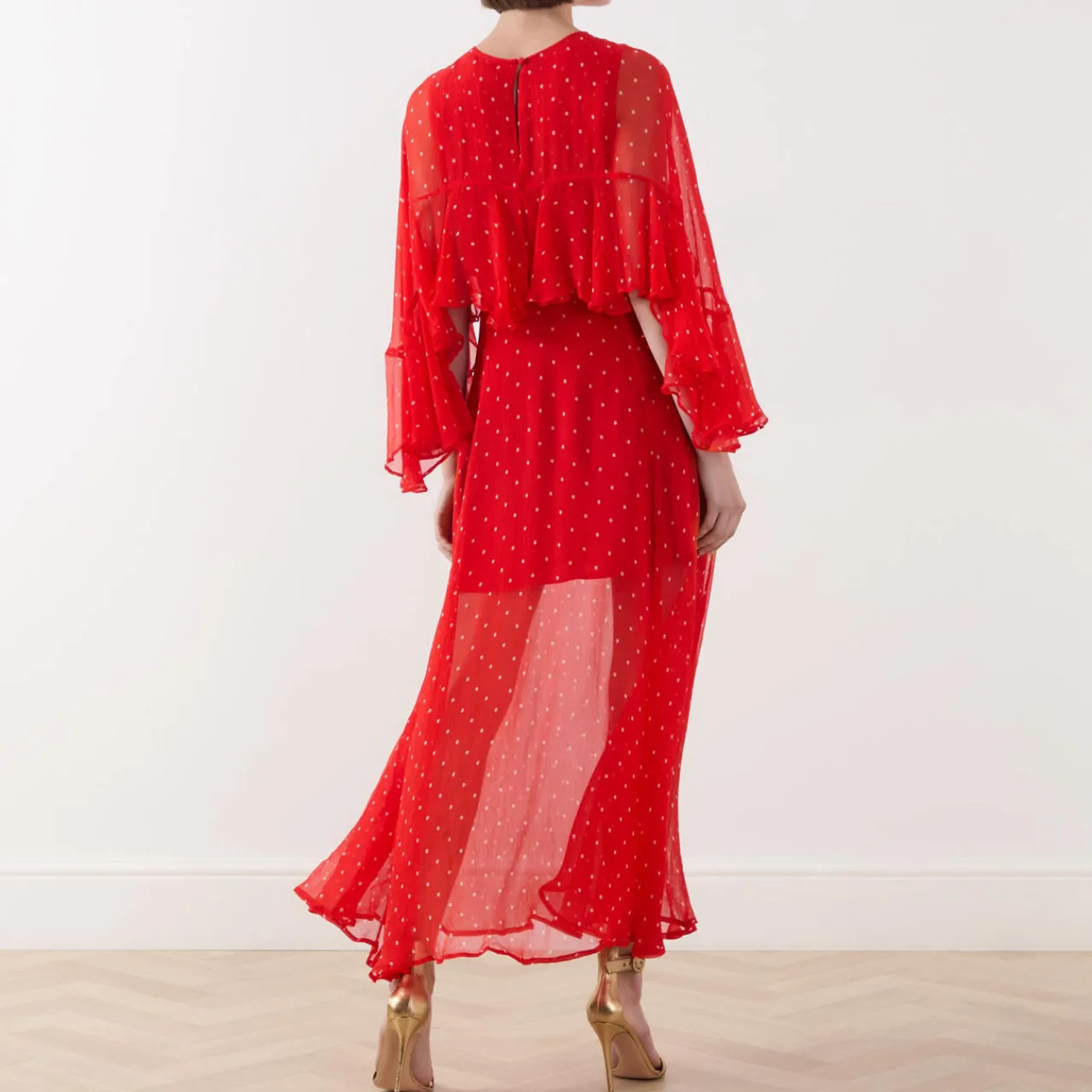 New Aria Ruffle Polka Dot Dress Women Dresses|Mother Of The Bride