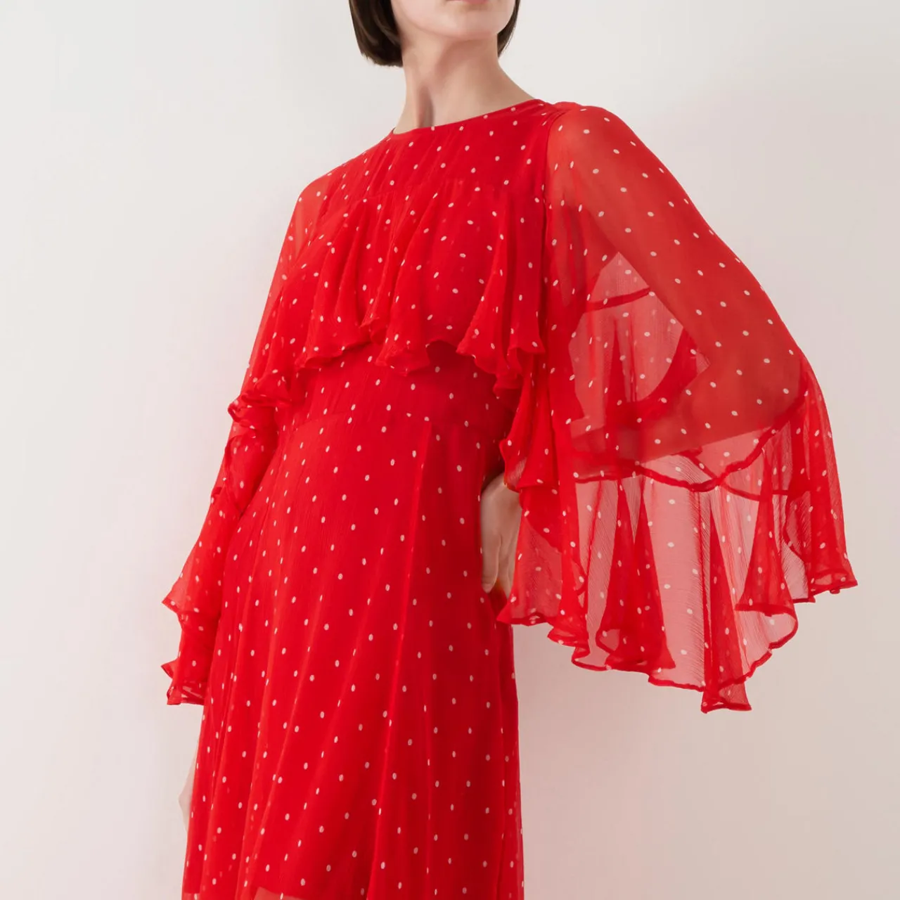 New Aria Ruffle Polka Dot Dress Women Dresses|Mother Of The Bride