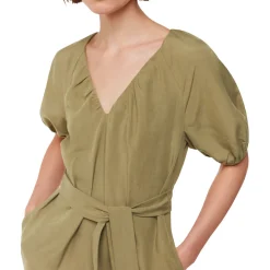 Online Ariella Linen Blend Midi Dress Women Dresses