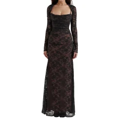 Online Artemis Lace Shrug Gown Women Dresses