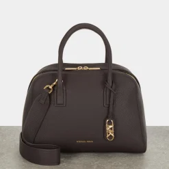 New Ashton Medium Pebbled Leather Satchel Women Crossbody Bags