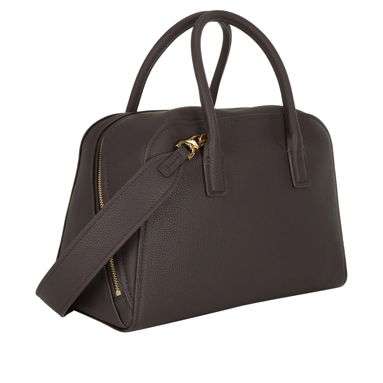 New Ashton Medium Pebbled Leather Satchel Women Crossbody Bags