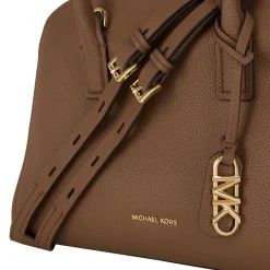 Ashton Medium Pebbled Leather Satchel Women Crossbody Bags