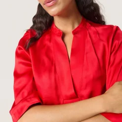 Asja Notched Blouse Women Tops