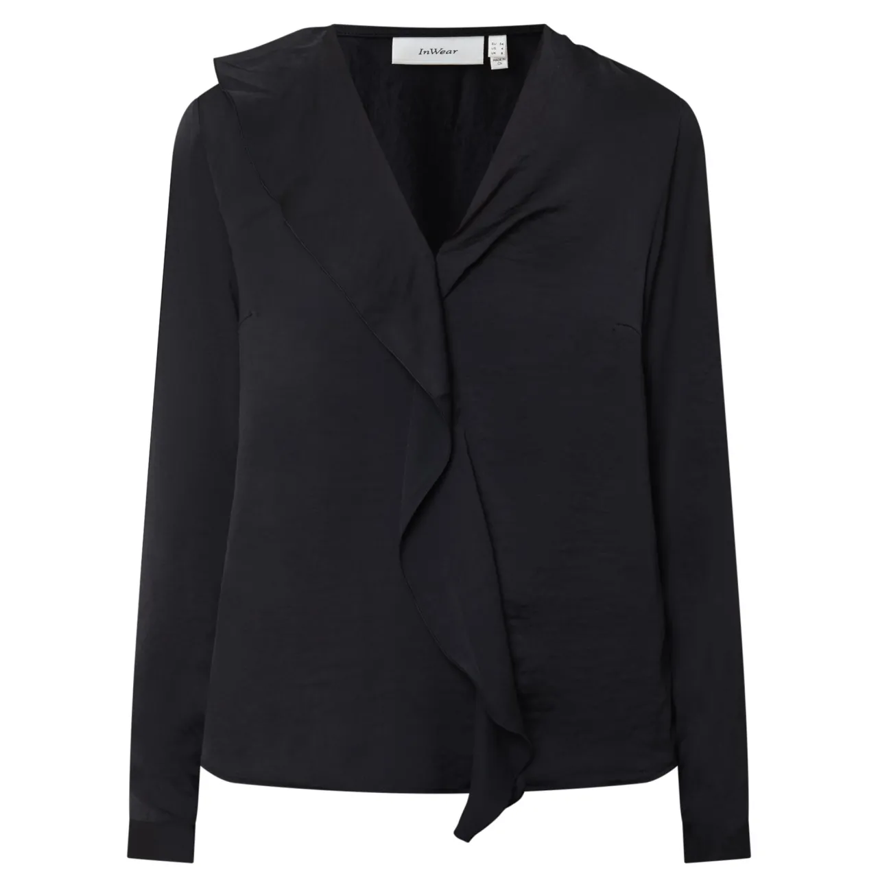 Hot Audai Asymmetric Ruffle Blouse Women Tops