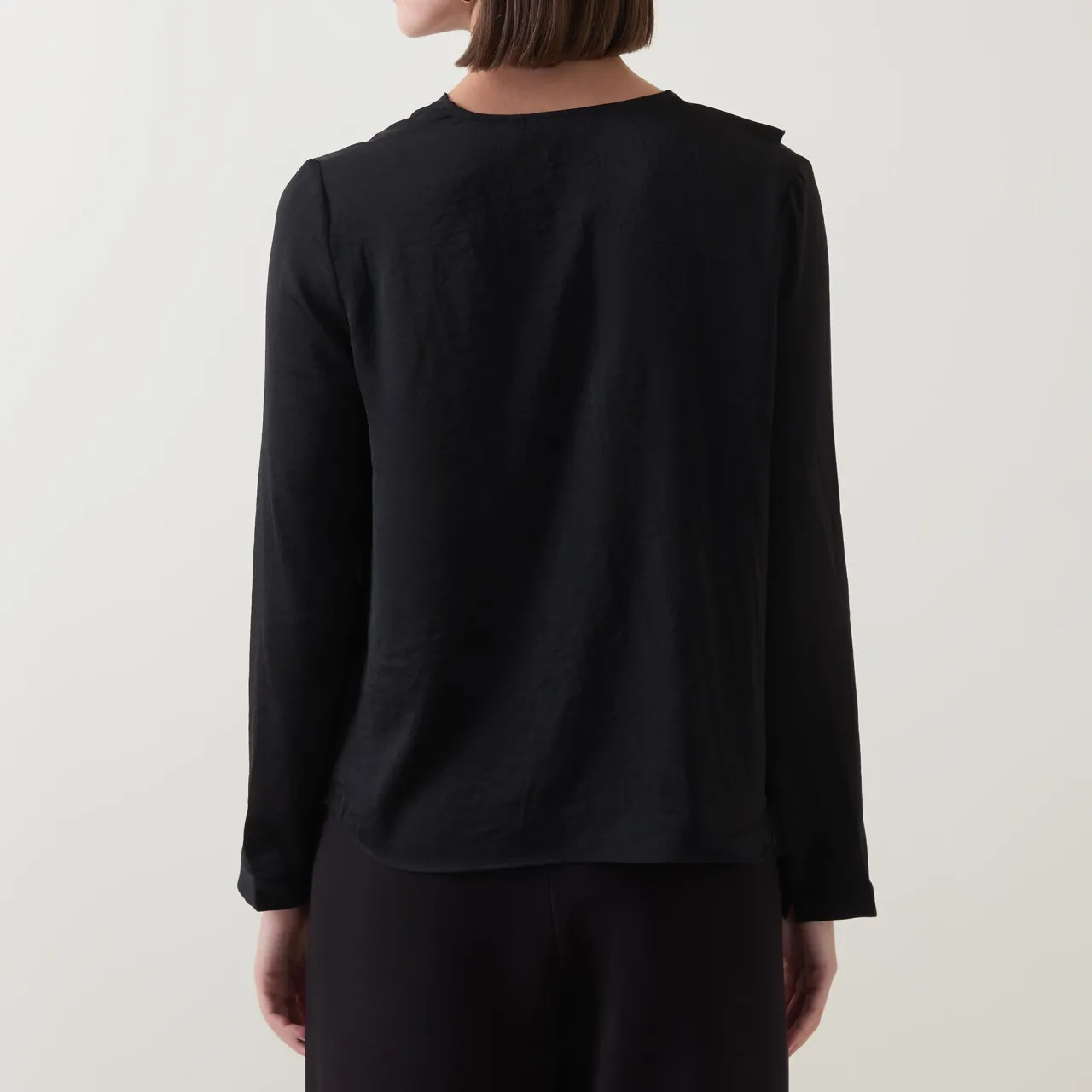 Hot Audai Asymmetric Ruffle Blouse Women Tops
