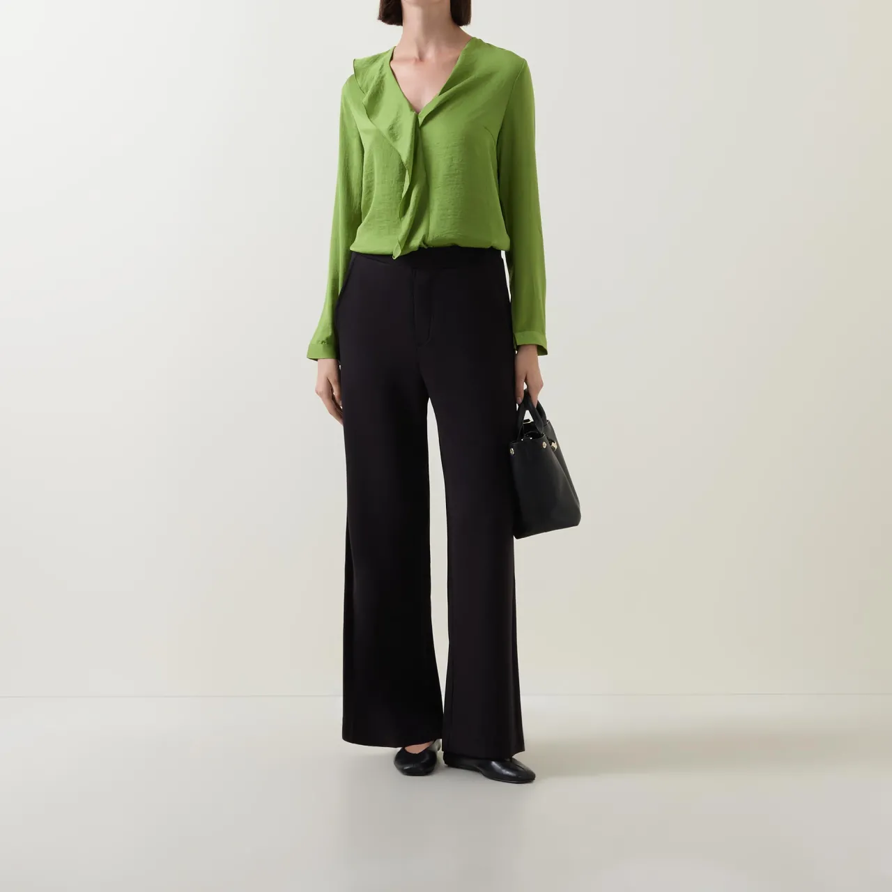 Online Audai Asymmetric Ruffle Blouse Women Tops
