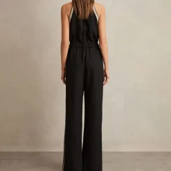 Online Auden Halterneck Stitched Stripe Jumpsuit Women Jumpsuits