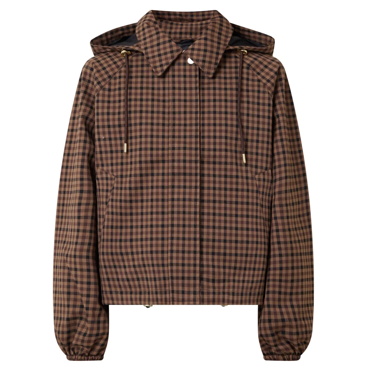 Audrey Check Print Jacket Women Coats & Jackets
