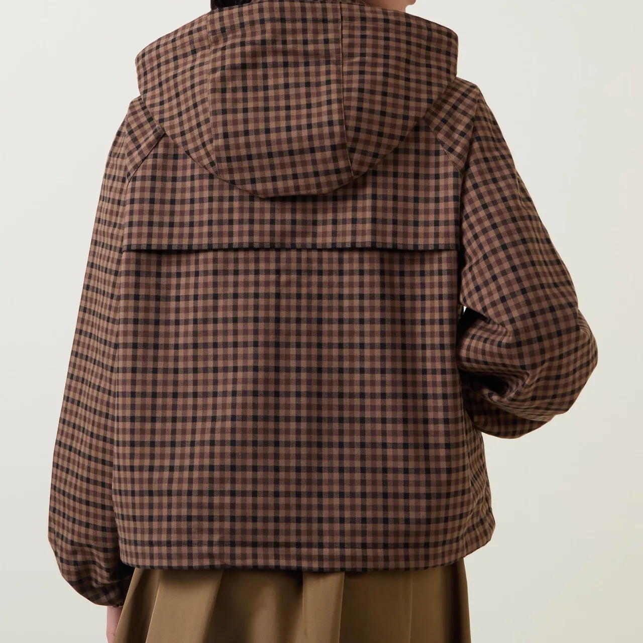 Audrey Check Print Jacket Women Coats & Jackets