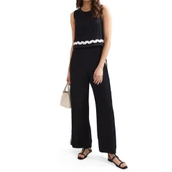 Best Audrey Scallop Detail Jumpsuit Women Jumpsuits