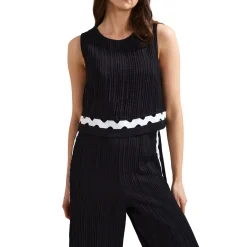 Best Audrey Scallop Detail Jumpsuit Women Jumpsuits