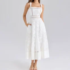 Discount Ava Broderie Anglaise Dress Women Dresses