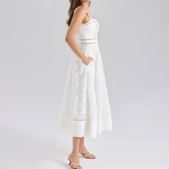 Discount Ava Broderie Anglaise Dress Women Dresses