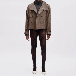 Sale Avic Houndstooth Jacket Women Coats & Jackets