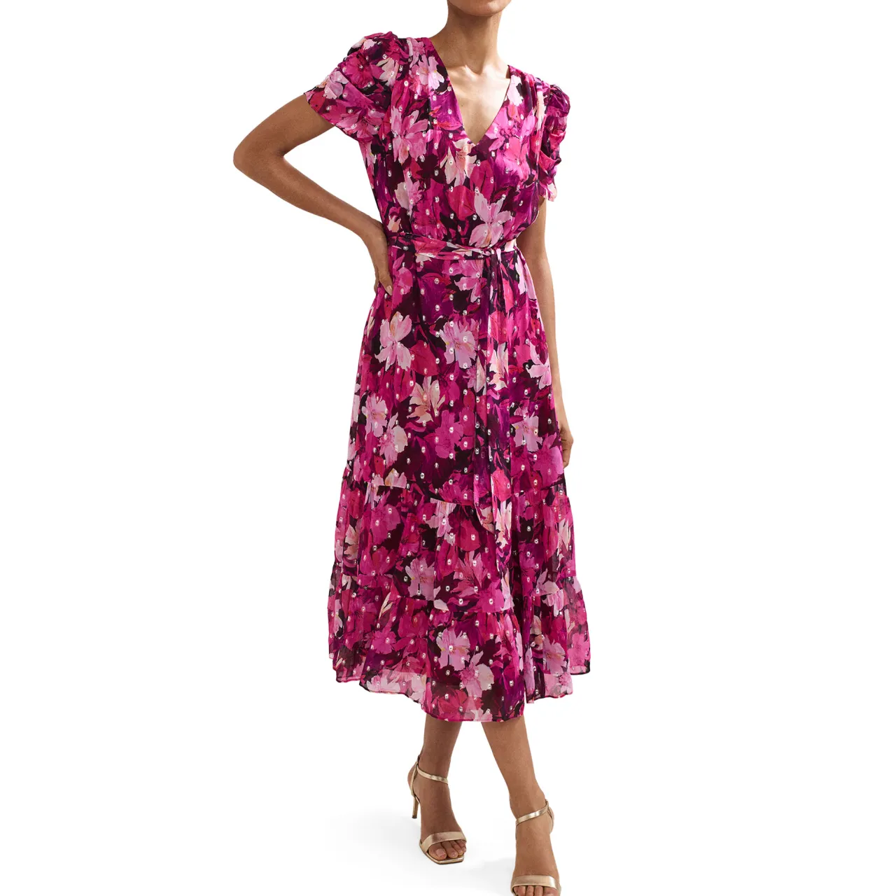 Sale Azalea Floral Flared Dress Women Dresses