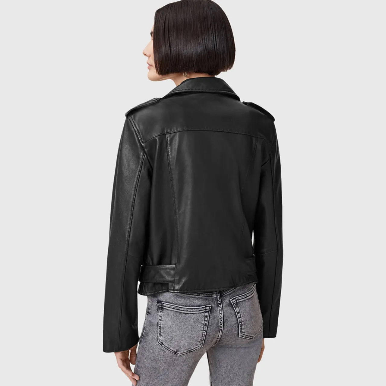 Discount Balfern Leather Biker Jacket Women Coats & Jackets