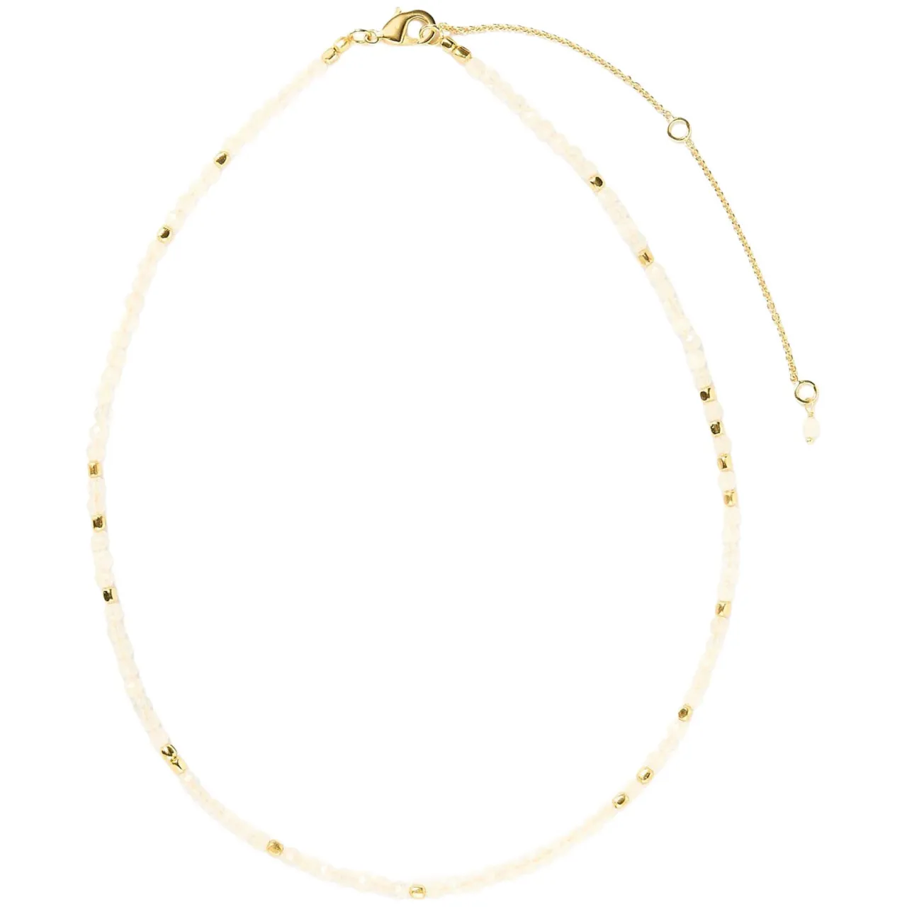 Clearance Bali Moonstone Beaded Necklace Women Necklaces