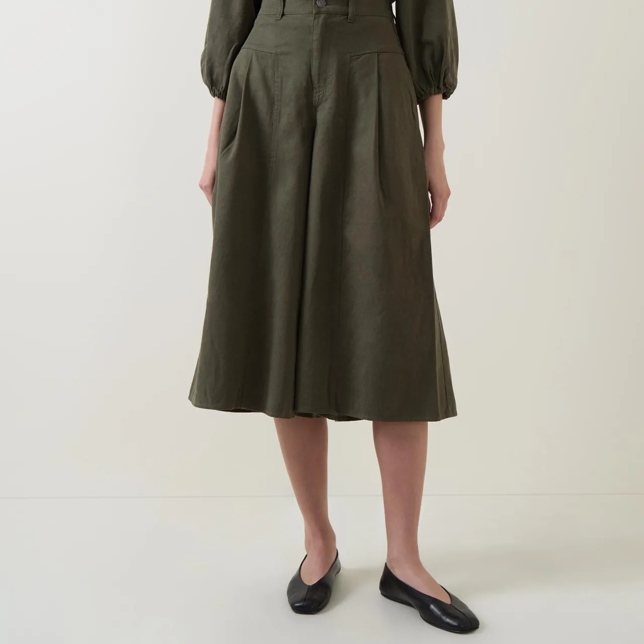 Outlet Ballari Cropped Wide Leg Trousers Women Trousers & Shorts