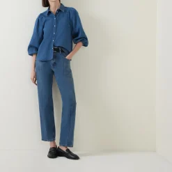 Discount Ballariz Denim Blouse Women Tops