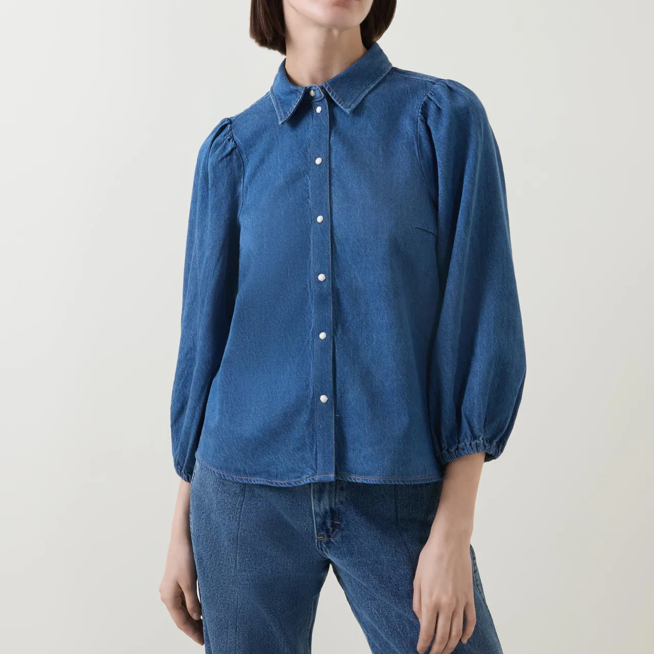 Discount Ballariz Denim Blouse Women Tops