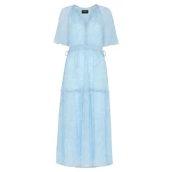 Outlet Bamboo Leaves Gathered Dress Women Dresses