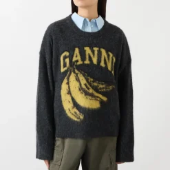 Discount Banana Logo Knit Sweater Women Sweaters & Cardigans