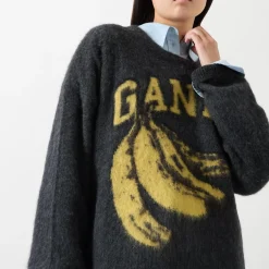 Discount Banana Logo Knit Sweater Women Sweaters & Cardigans