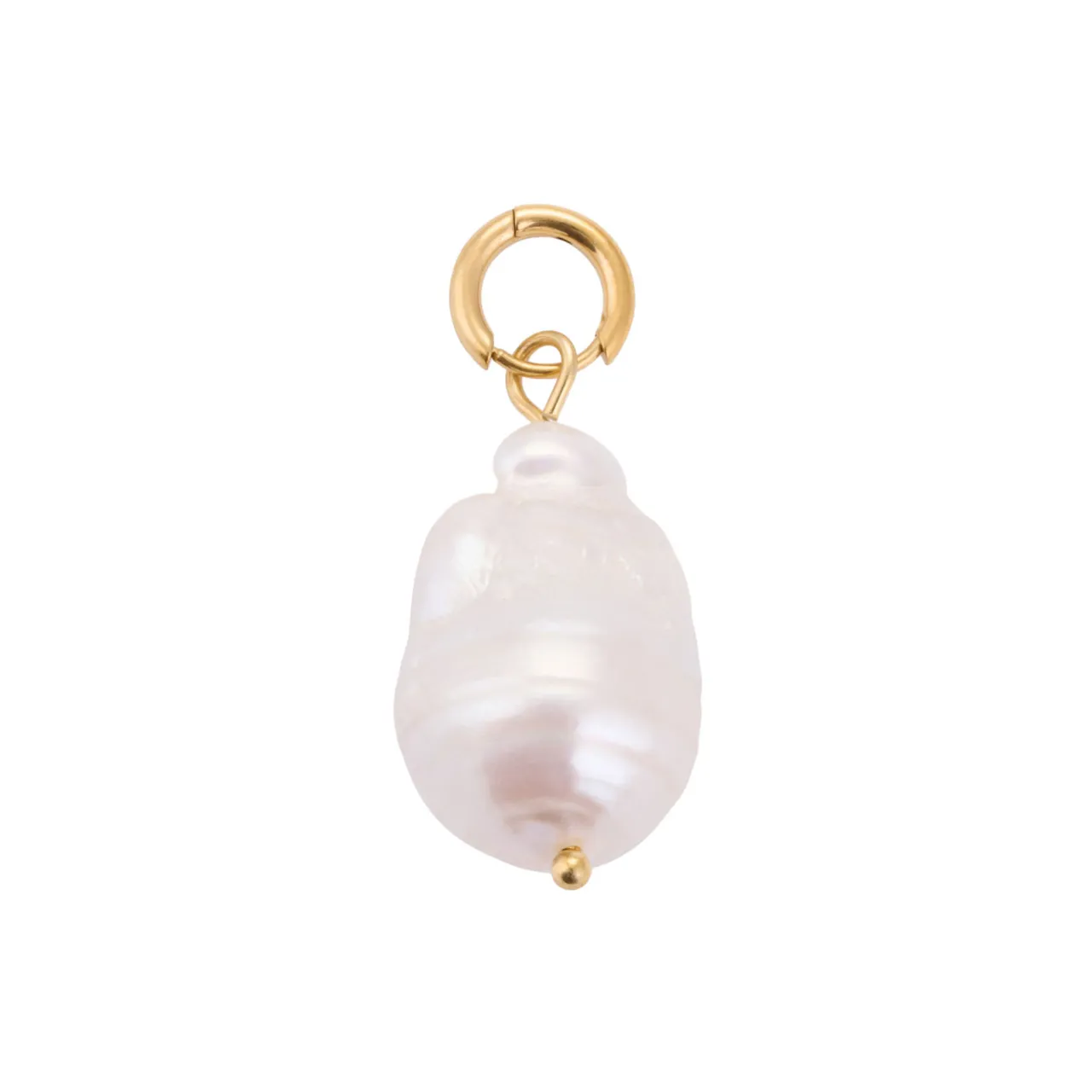 Outlet Bandia Faux Pearl Charm Gold Women Charms