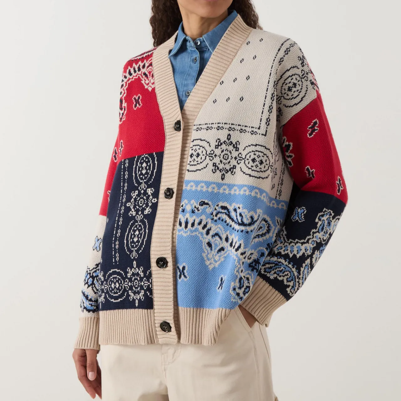 Hot Baobab Bandana Cardigan Women Sweaters & Cardigans