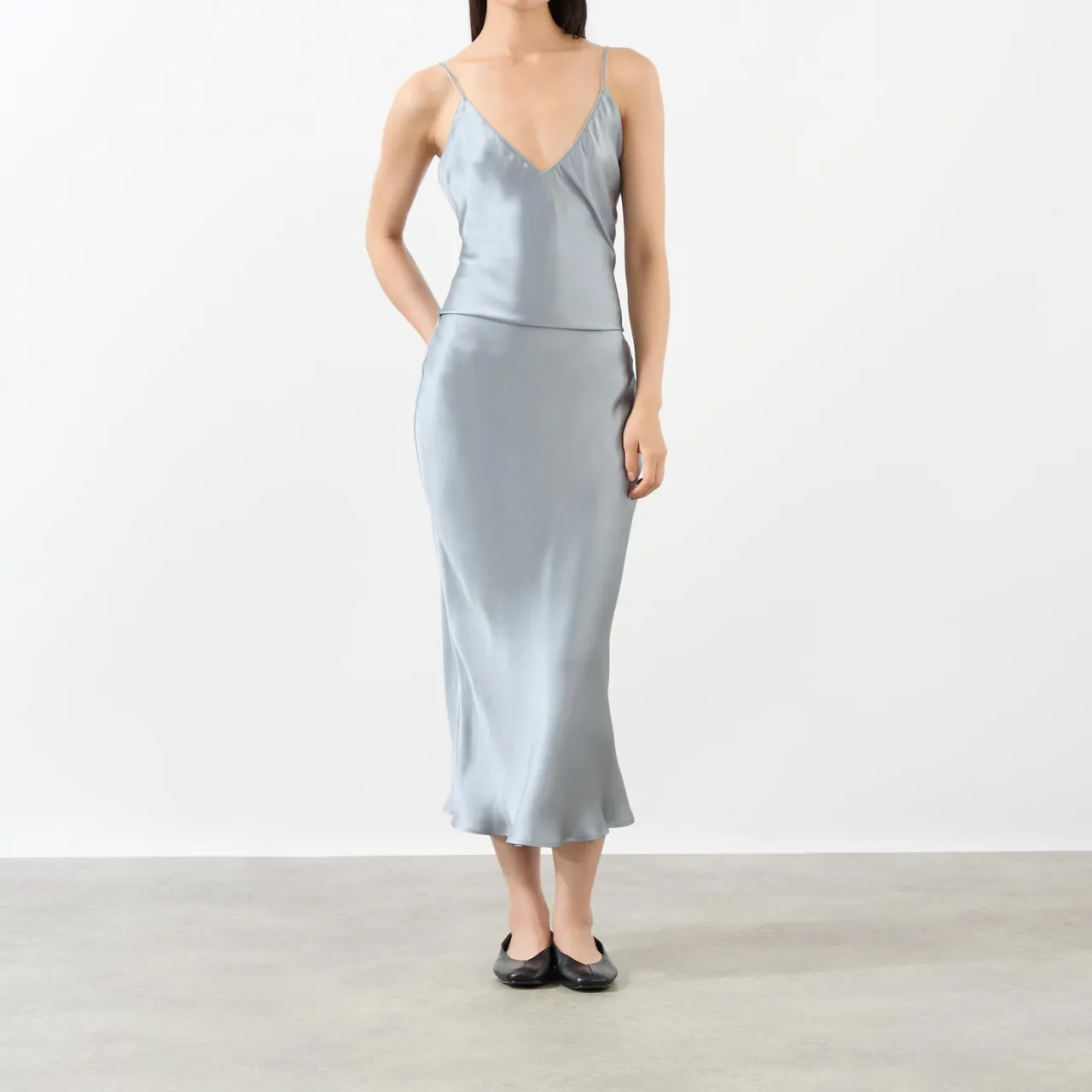 Hot Bar Silk Slip Skirt Women Skirts