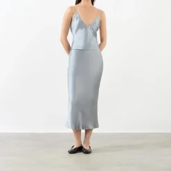 Hot Bar Silk Slip Skirt Women Skirts