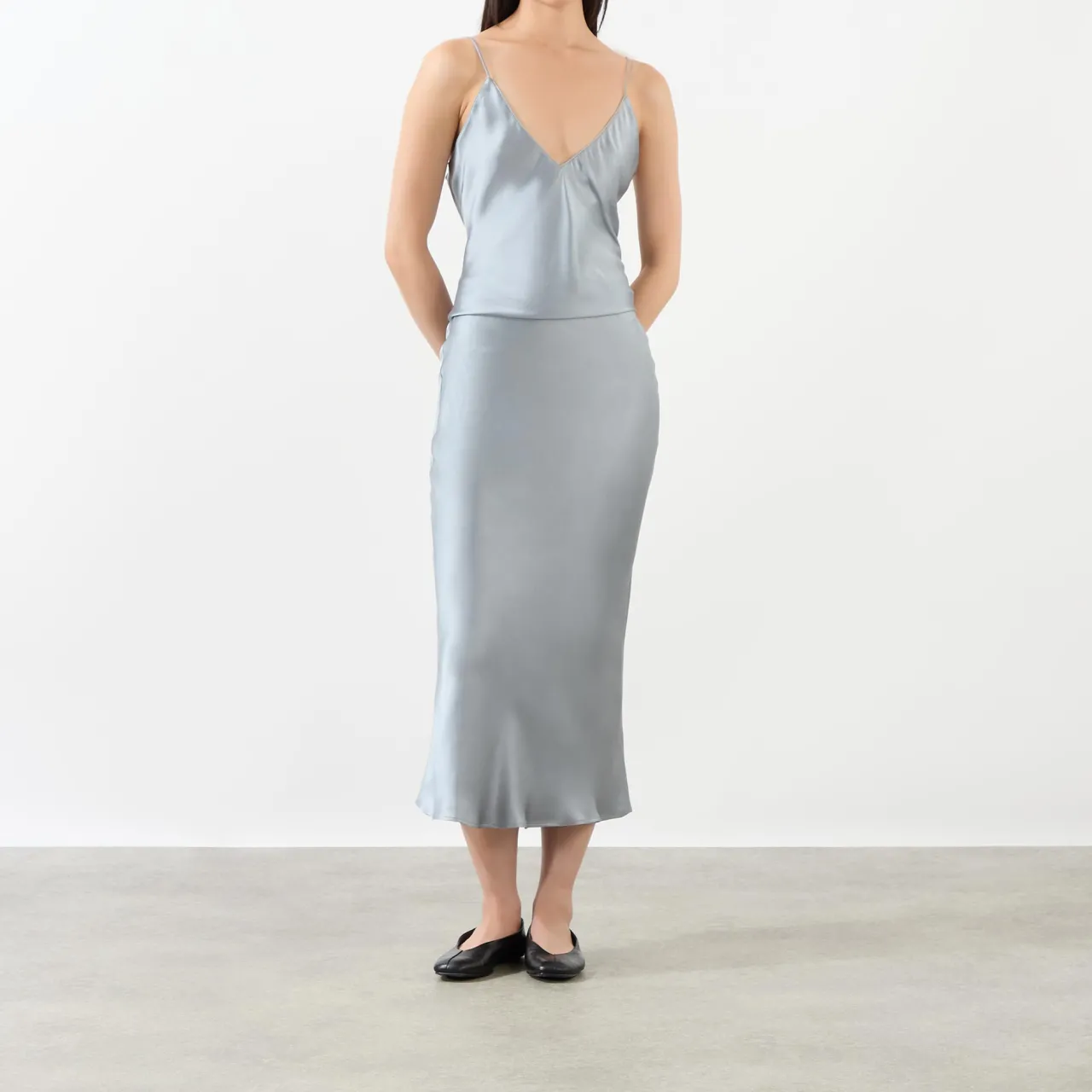 Hot Bar Silk Slip Skirt Women Skirts