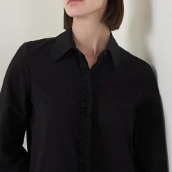 Hot Basic Ruffle Shirt Women Tops