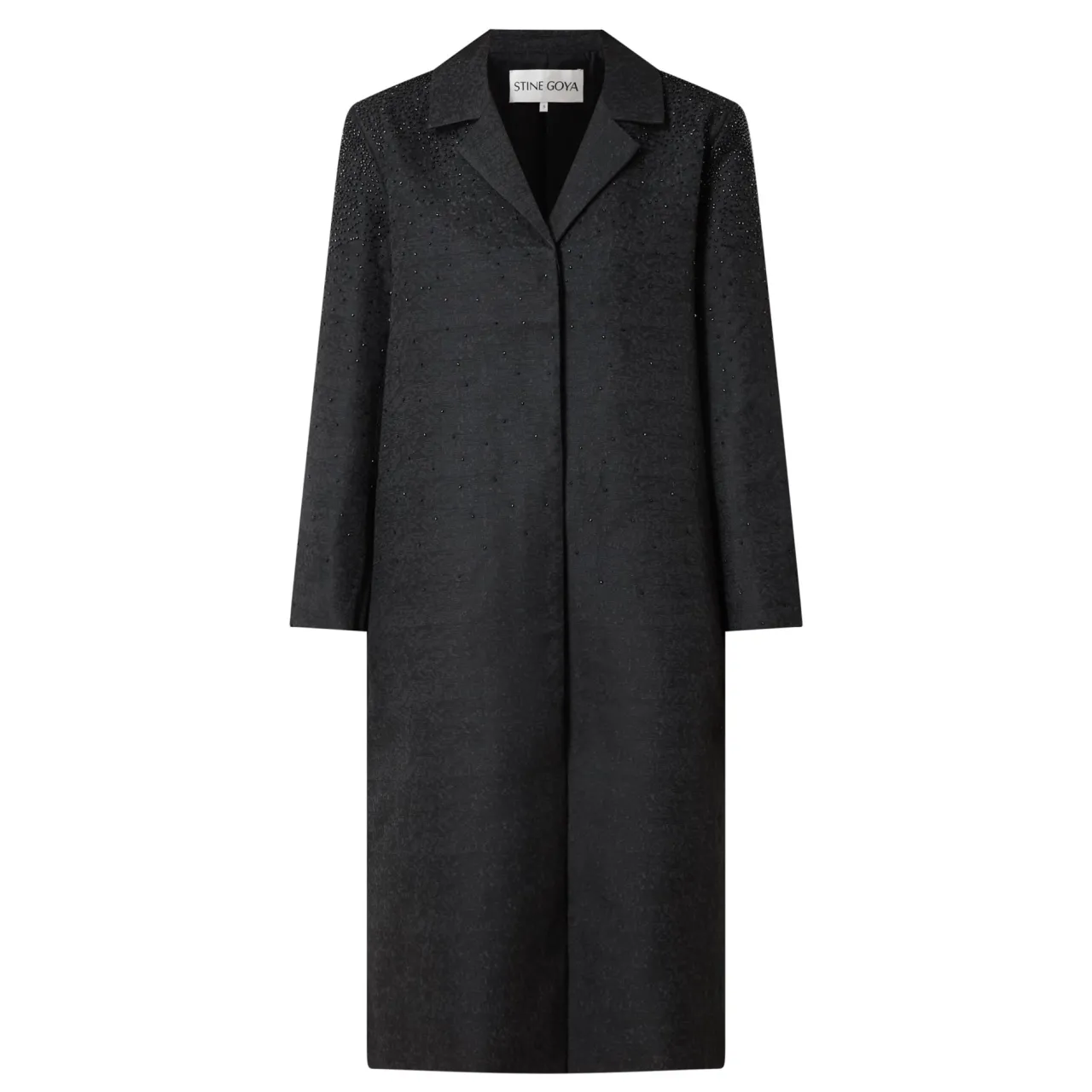 Hot Beaded Jacquard Coat Women Coats & Jackets