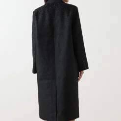 Hot Beaded Jacquard Coat Women Coats & Jackets