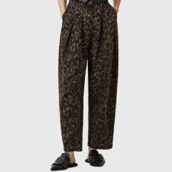Hot Becca Leopard Wide Leg Trousers Women Trousers & Shorts