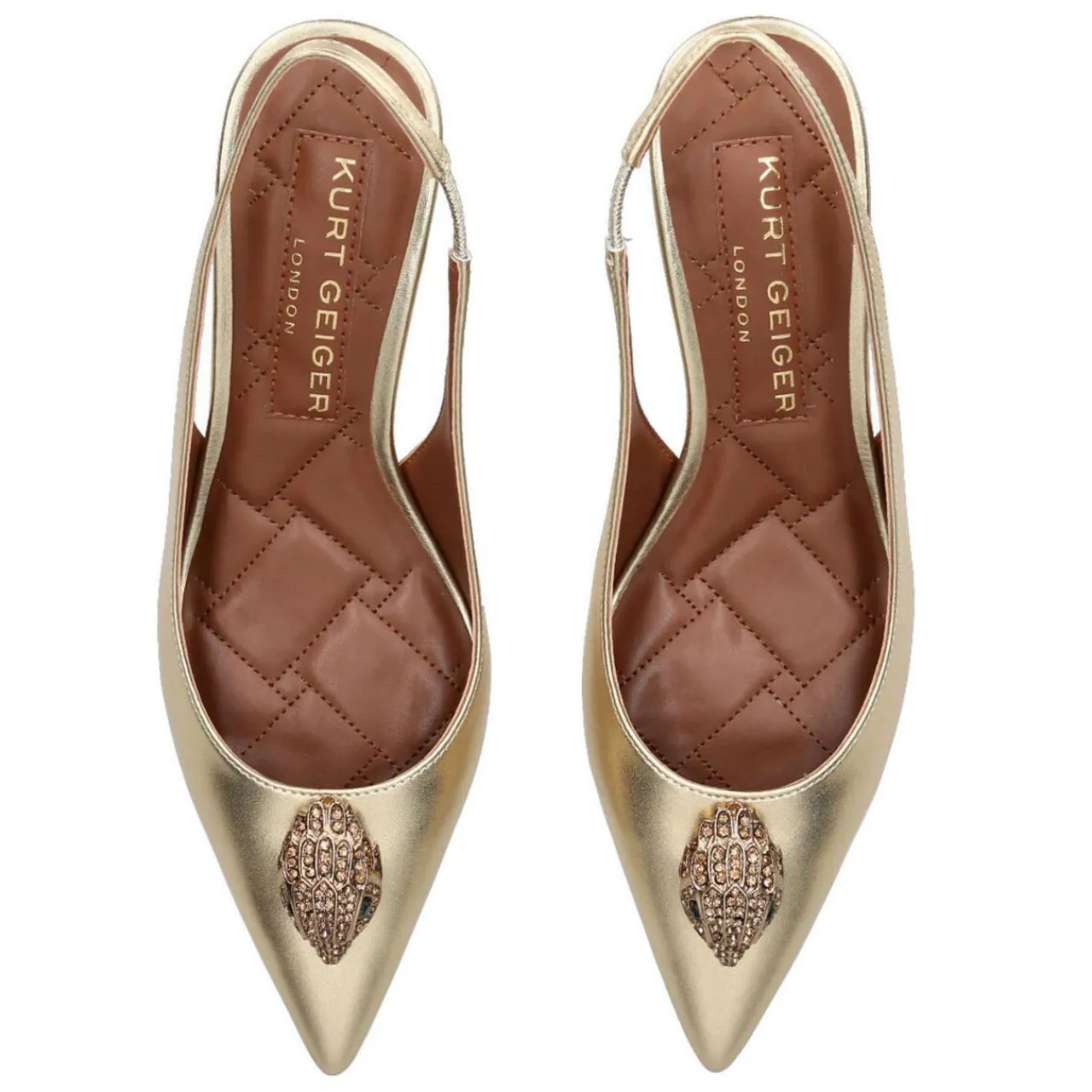 Discount Belgravia Eagle-Embellished Slingback Pumps Women Heels