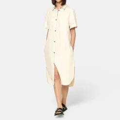 Outlet Bella Linen Shirt Dress Women Dresses