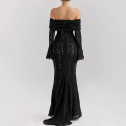 Online Belle Off-The-Shoulder Lace Dress Women Dresses
