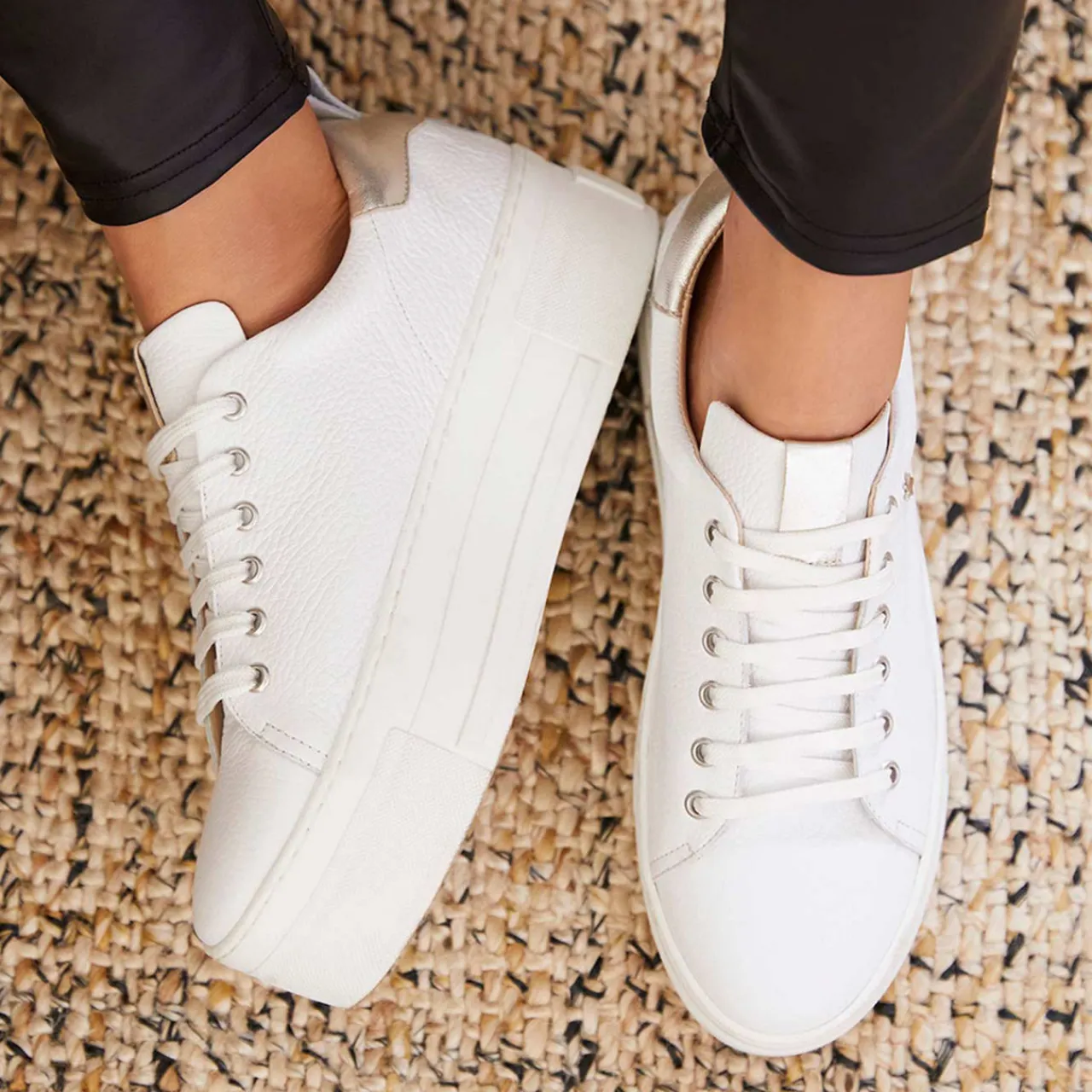 New Belle Platform Lace-Up Trainers Women Trainers