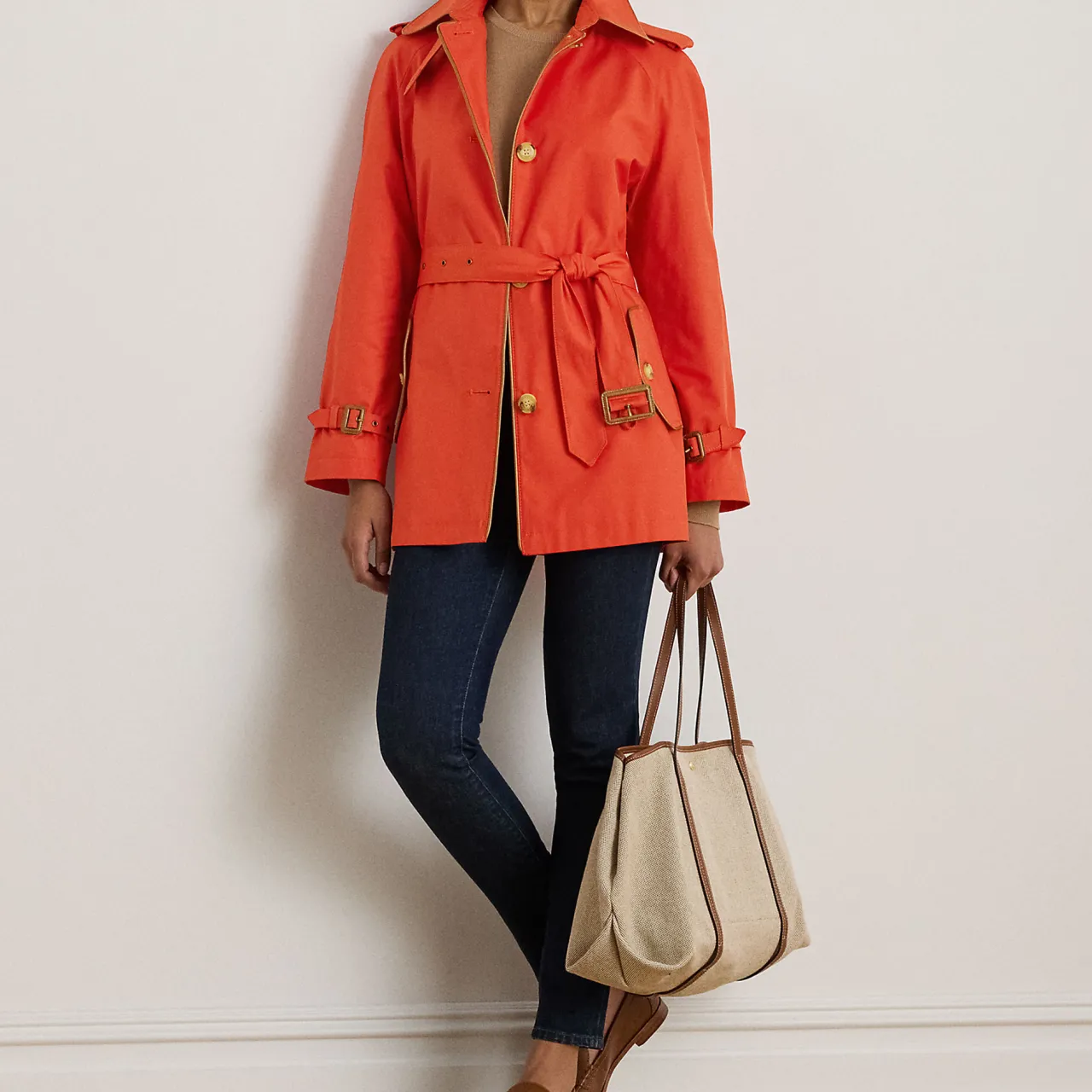 New Belted Trench Coat Women Coats & Jackets