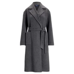 Discount Belted Wrap Coat Women Coats & Jackets